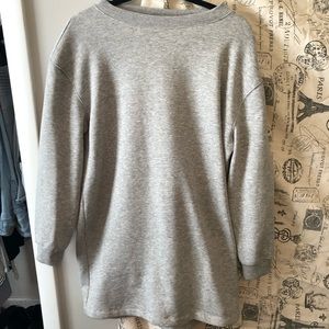 Grey sweatshirt dress. Never worn! Size M.